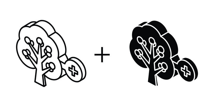 Illustration of neural networks combining positive and negative synaptic inputs