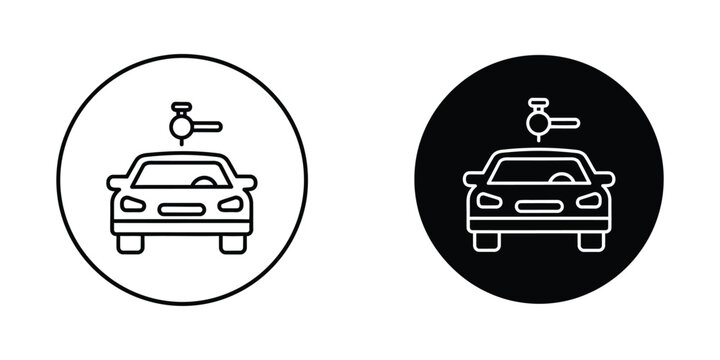 Parking and toll indicators for vehicles in different backgrounds