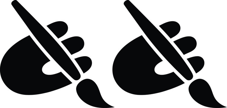 Calligraphic representation of the arabic letter dal with decorative elements