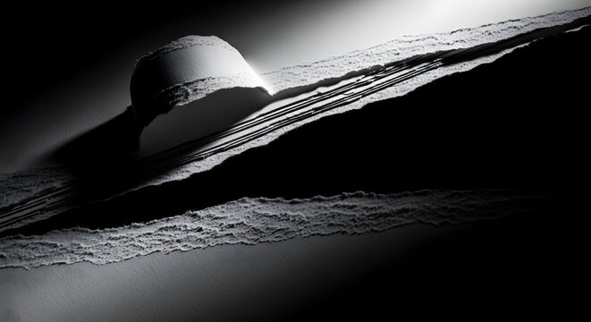 Dramatic black and white image of a sufi whirling dervish in motion