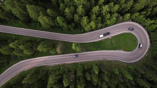 Snake road Dolomites