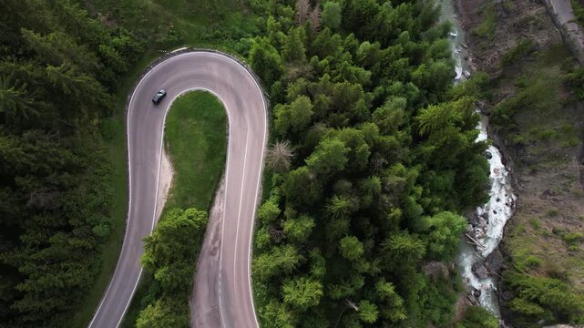 Snake road Dolomites