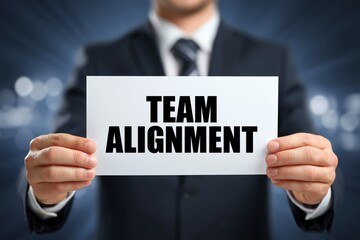 Obraz premium Executive Emphasizing the Critical Need for Team Alignment