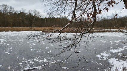 Rzeka w zimie  © WalDec