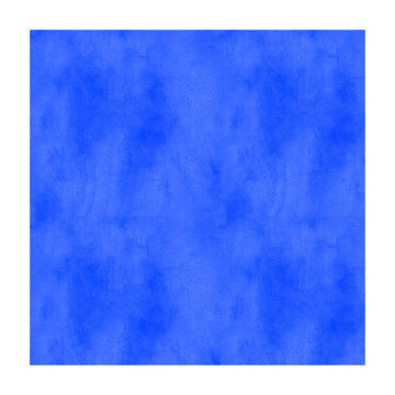 Vibrant Cobalt Blue Watercolor Background Texture with Subtle Mottled Paint Wash and Artistic Paper Grain for Creative Design