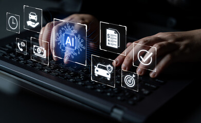 Artificial intelligence automates customer services across finance, insurance and mobility with faster processing and decision support. Corpus © InfiniteFlow