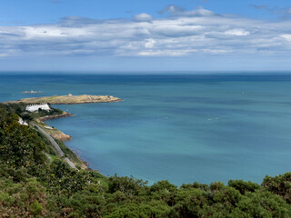 Fototapeta premium View from Killiney Hill Park, Dublin Irealnd