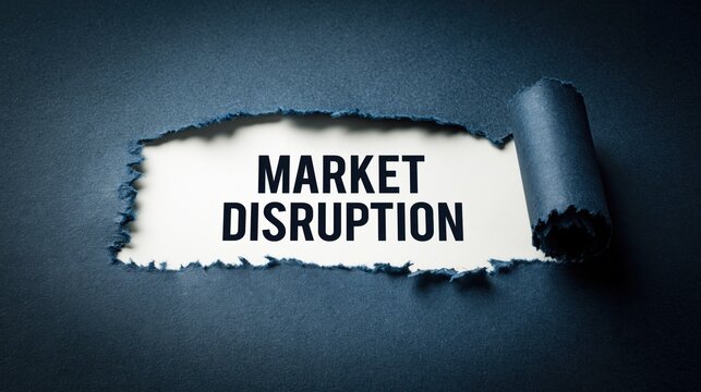 Market Disruption Innovation and Industry Change Concept
