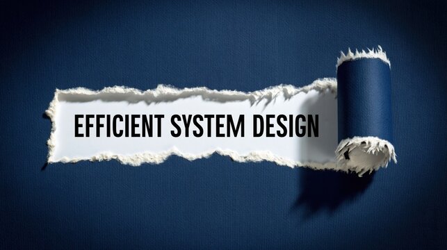 Efficient System Design Principle on a Ripped Paper Background