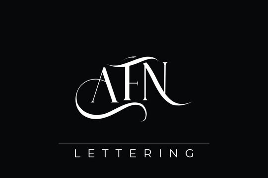 AFN Elegant Monogram Logo Design With Decorative Lettering