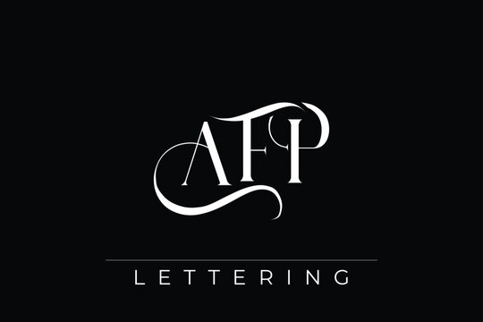 AFP Elegant Monogram Logo Design With Decorative Lettering