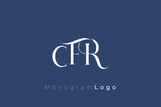 DFR Elegant Monogram Logo Design With Decorative Lettering