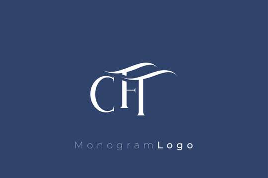 DFT Elegant Monogram Logo Design With Decorative Lettering
