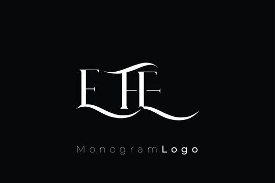 EFE Elegant Monogram Logo Design With Decorative Lettering