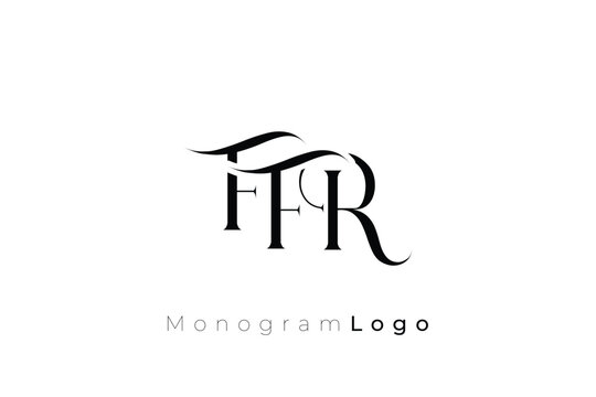 FFR Elegant Monogram Logo Design With Decorative Lettering