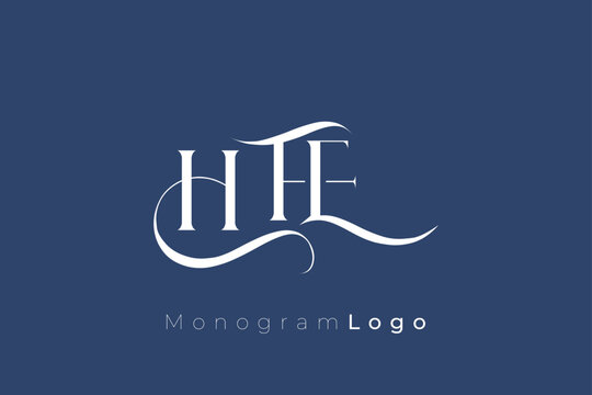 HFE Elegant Monogram Logo Design With Decorative Lettering