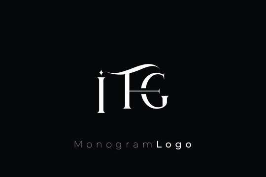 IFG Elegant Monogram Logo Design With Decorative Lettering