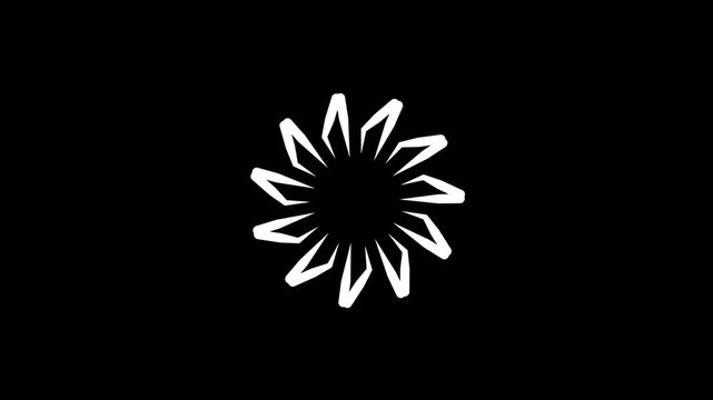 Abstract motion visuals in 4k high quality cinematic light effects, exploding glowing circle firework animation, shiny sparkling burst lines, seamless loop overlay, black screen background visuals.