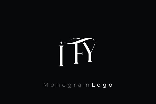IFY Elegant Monogram Logo Design With Decorative Lettering