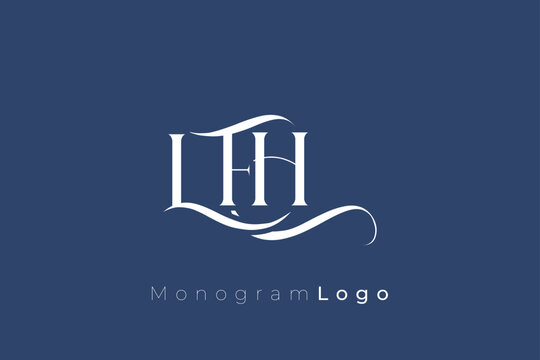 LFH Elegant Monogram Logo Design With Decorative Lettering