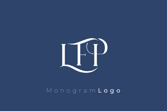 LFP Elegant Monogram Logo Design With Decorative Lettering