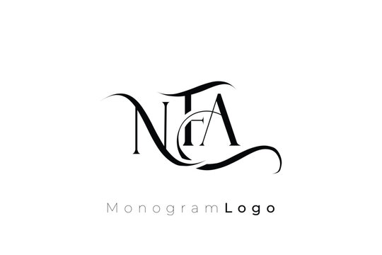 NFA Elegant Monogram Logo Design With Decorative Lettering
