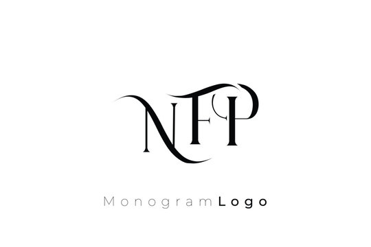 NFP Elegant Monogram Logo Design With Decorative Lettering