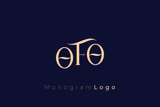 OFO Elegant Monogram Logo Design With Decorative Lettering