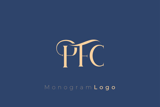 PFC Elegant Monogram Logo Design With Decorative Lettering