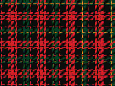 Heritage tartan plaid pattern background, red green scottish check seamless pattern for christmas apparel, gift wrap and holiday clothing