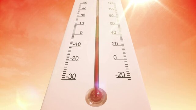 thermometer in the sun