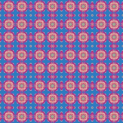 Niebieska tapeta, geometryczne wzorki, dekoracja © elisabeth3