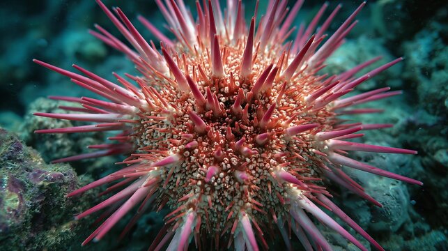 Crown-of-thorns starfish shows its close-up view near Maui, Hawaii.