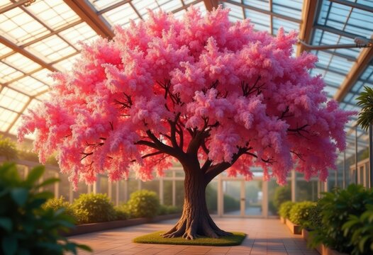 Silk Tree Abundance Pink Powder Puff Flower Burst Outdoor Beauty