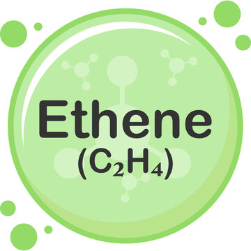 Ethene molecule Illustration Design