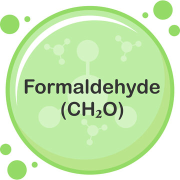 Formaldehyde molecule Illustration Design