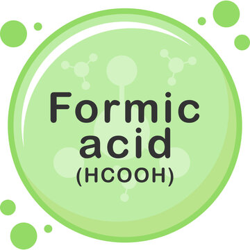 Formic acid molecule Illustration Design
