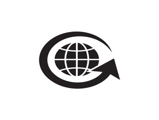Obraz premium global communication and travel concept flat design vector illustration