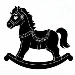 rocking horse vector 