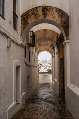 Obraz premium Arco de las Monjas in the white village of Vejer de la Frontera, Andalusia
