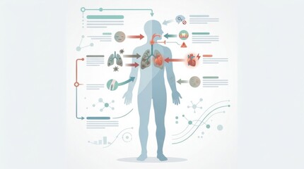 Obraz premium Effects of Smoking on the Human Body Timeline for Addiction Recovery and Healthcare Success