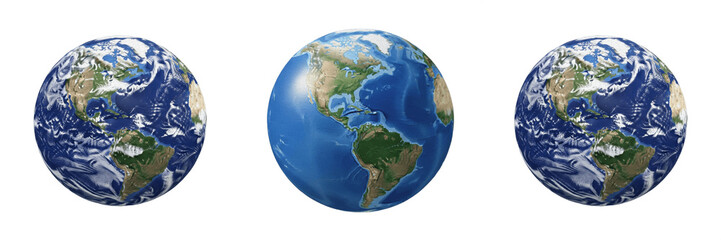 Fototapeta premium Realistic Planet Earth for Global Communication and Science Education Design: