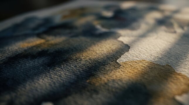 Cinematic perspective of soft watercolor texture background from a low angle with dramatic lighting and shadows.. This dynamic