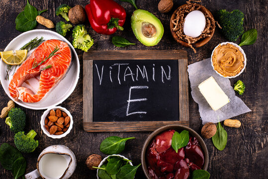 Foods and products sources of vitamin E
