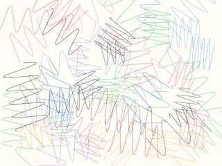 Fototapeta premium Hand Drawn Squiggle Line Pattern Fun Design