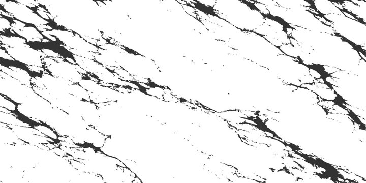 Vintage black ink splat and dirty paint splash design on a dark grunge wall texture background with a vector border frame