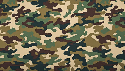 Fototapeta premium camouflage, pattern, military, army, seamless, texture, forest, jungle, background, green, brown, combat, textile, uniform, fabric, design, clothing, abstract