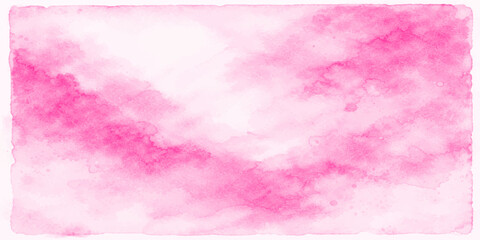Obraz premium Abstract watercolor background with pink flowers featuring a light purple sky texture on aged paper with a vintage grunge cloudscape design