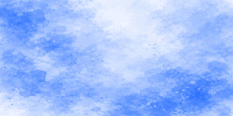 Fototapeta premium Beautiful bright blue sky with fluffy white cumulus clouds on a clear sunny summer day creating a natural atmosphere