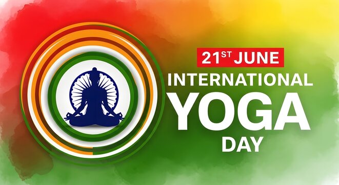 International yoga day celebration graphic